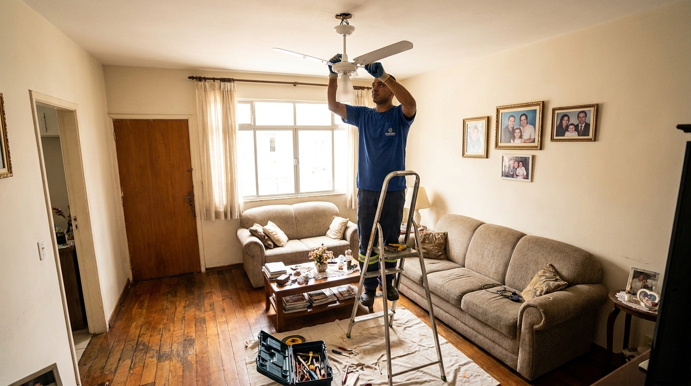 Substituição de Ventilador em Taubaté‑SP